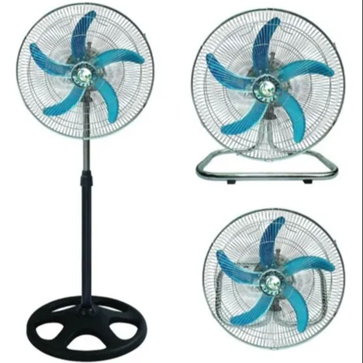 GENERICO - Ventilador de 5 Aspas 3en1 De 18