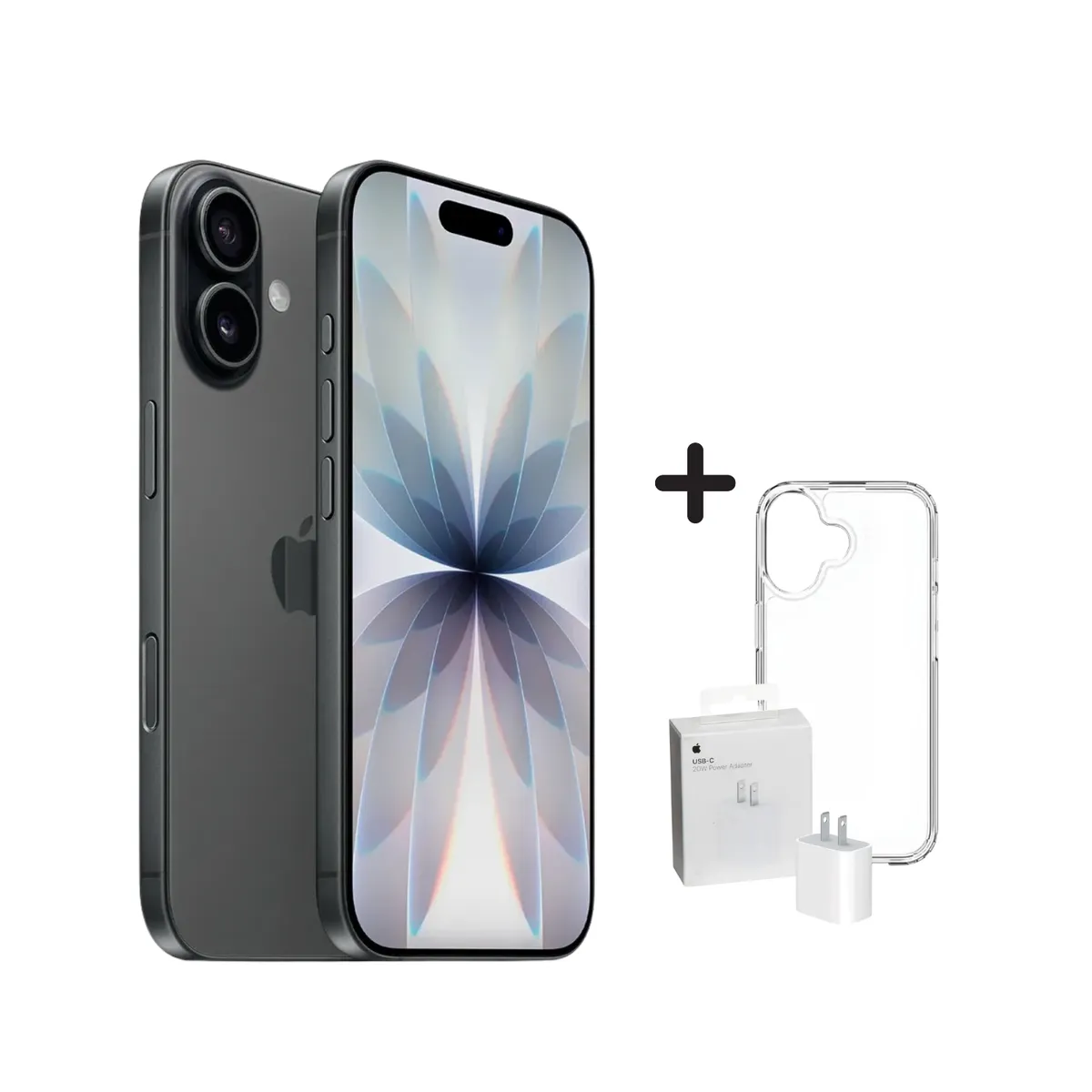 APPLE - IPHONE 17 256GB CHIP FISICO - NEGRO + CARGADOR + CASE PROTECTOR