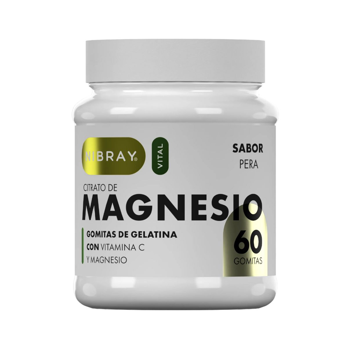 NIBRAY - Citrato de Magnesio con Vitamina C en Gomitas Pack 3 Frascos Nibray Vital