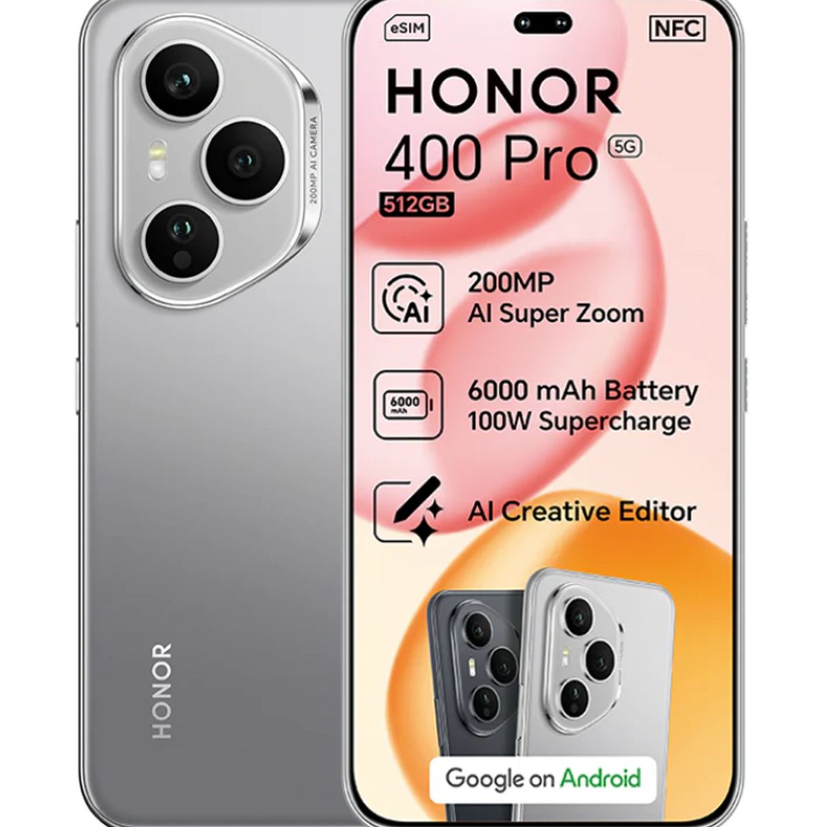 HONOR - HONOR 400 Pro 12+512GB Lunar Withe