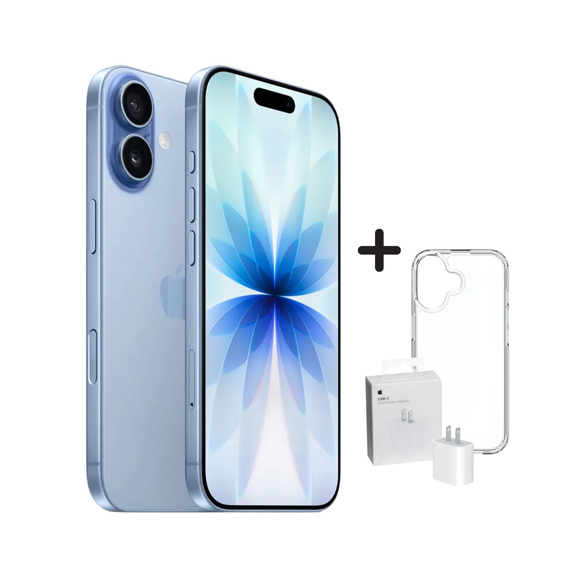APPLE - IPHONE 17 256GB ESIM- AZUL + CARGADOR + CASE