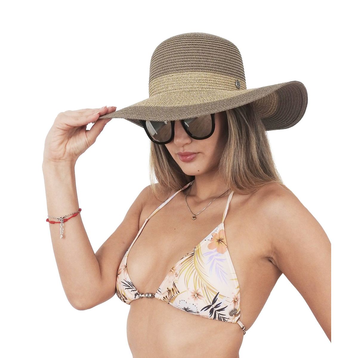 HAWAIIAN ISLAND CREATIONS - Sombrero Strawhat Nude Hawaiian Island Creations Mujer