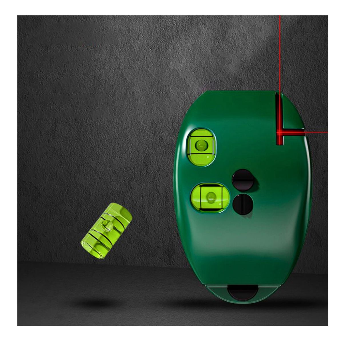 GENERICO - Nivel Laser Electrónico Burbuja 90° Grados Pilas AAA DC-02