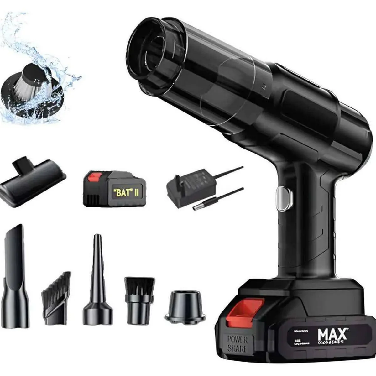OEM - Aspiradora Para Auto y casa 48v Portatil Alta Potencia 3 En 1
