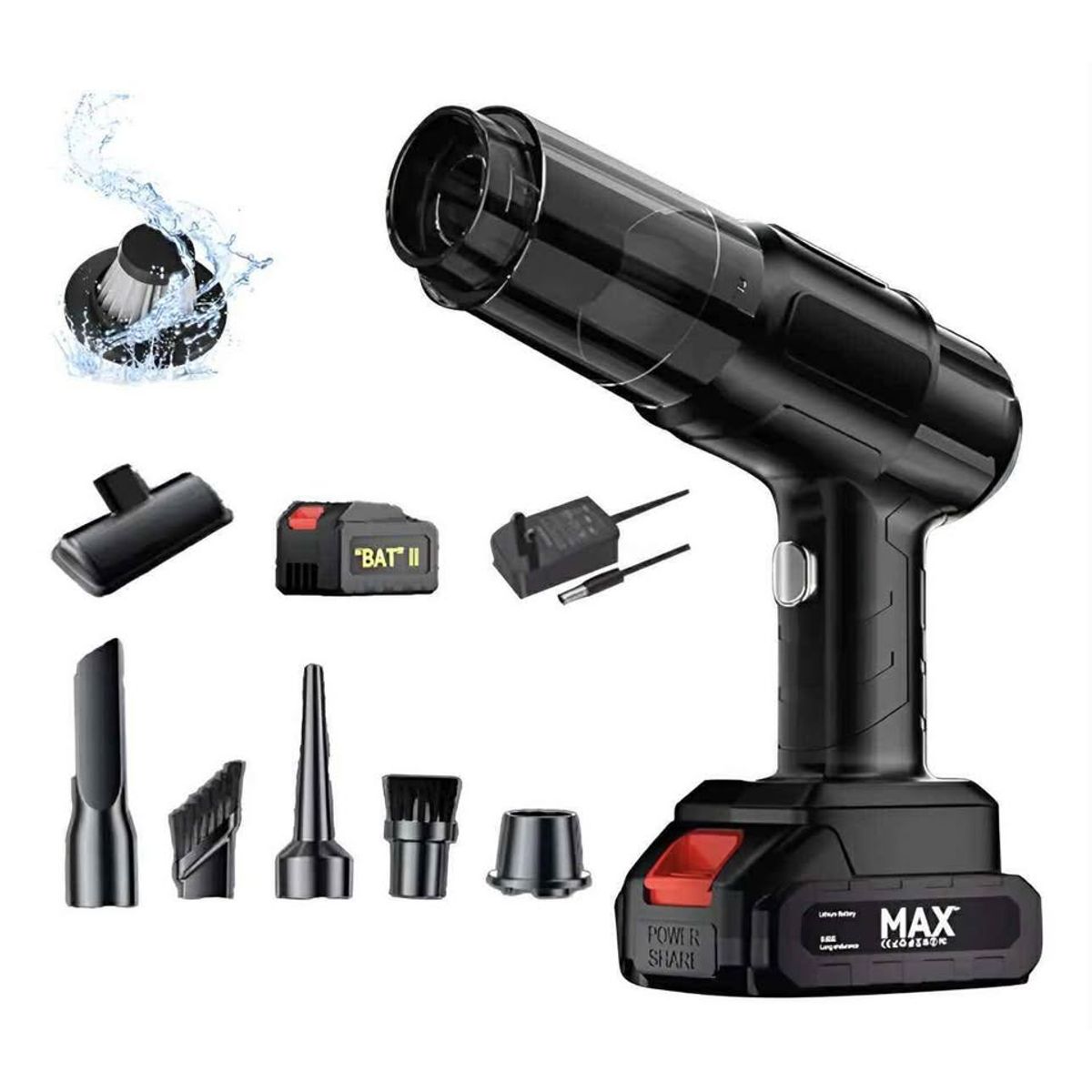 OEM - Aspiradora Para Auto y casa 48v Portatil Alta Potencia 3 En 1