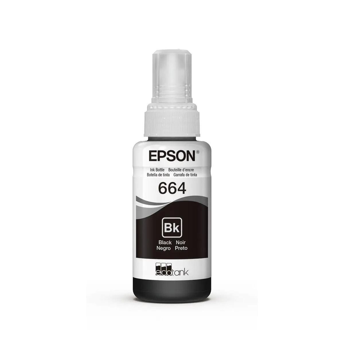 EPSON - Botella de tinta EPSON Negra T664
