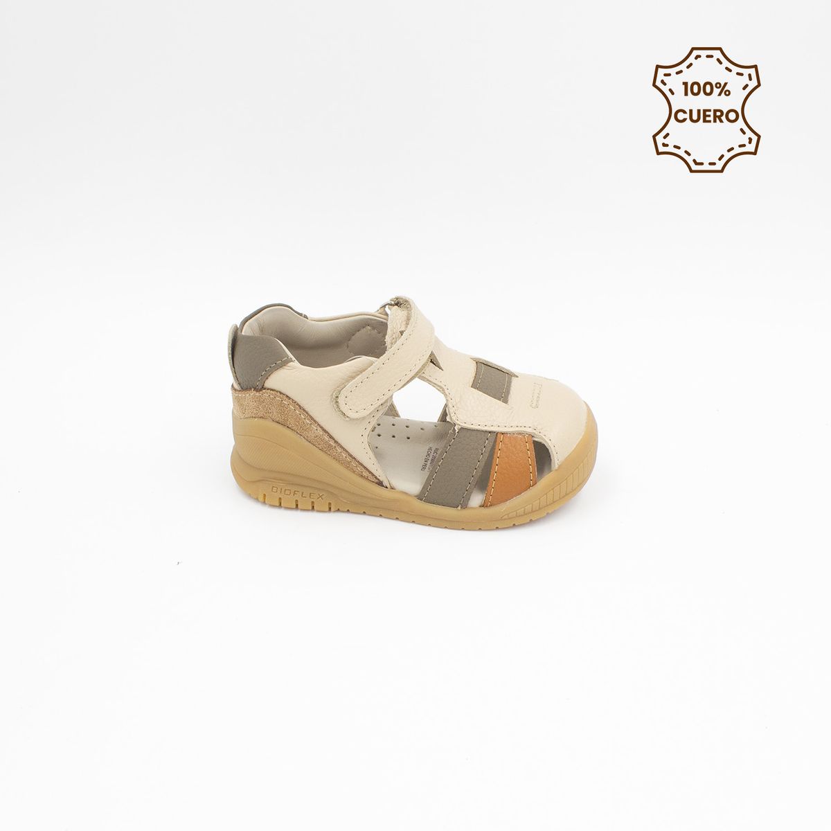 FAR WEST - Sandalias Niño Oliver Cuero Nude