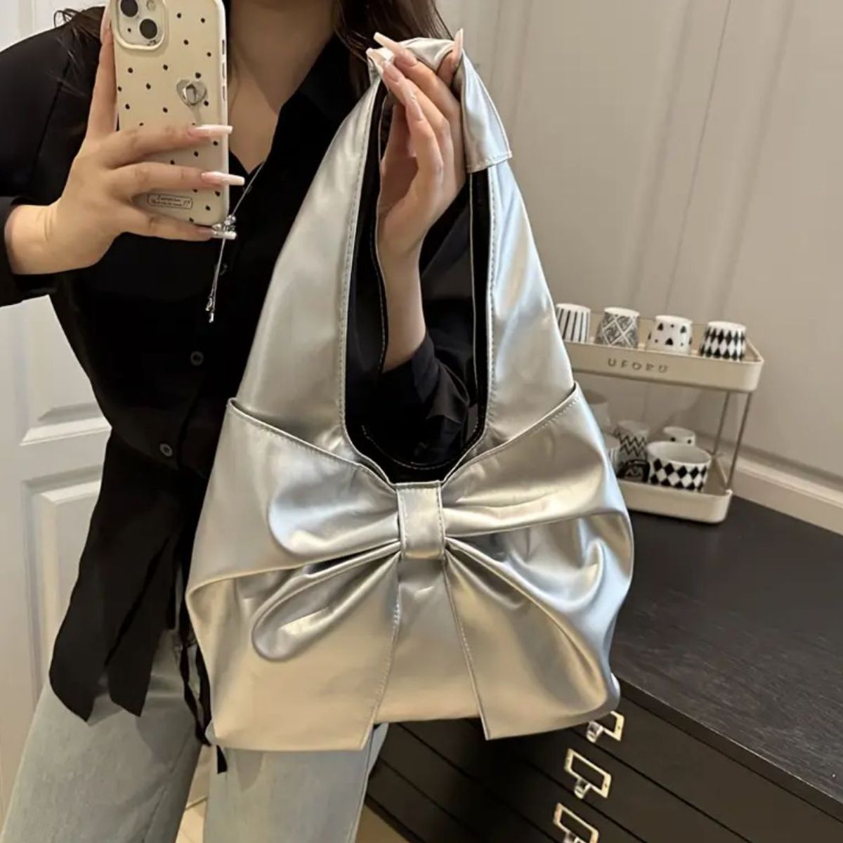 OEM - Cartera Bolso  Elegante Brilloso