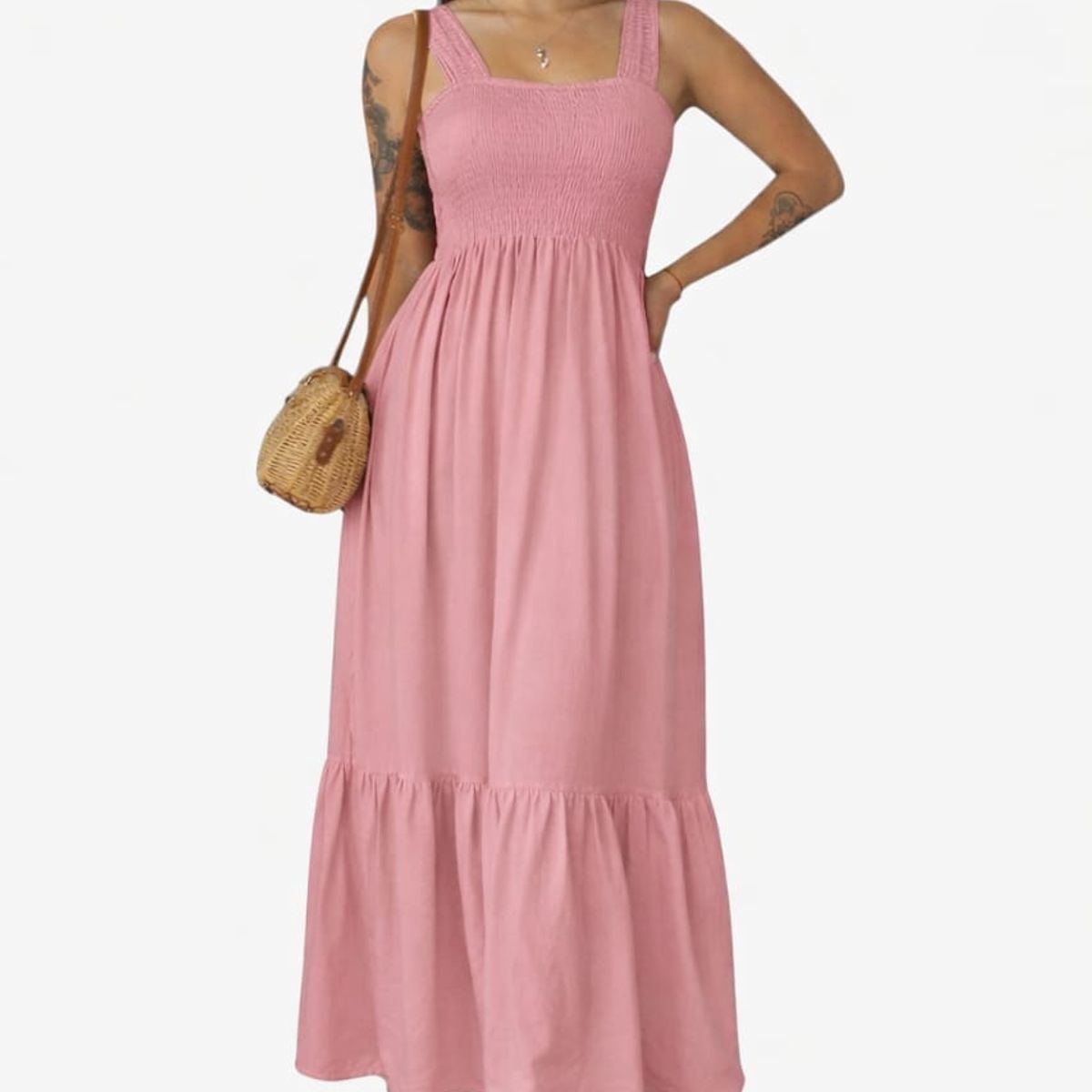 GENERICO - VESTIDO DE VERANO LARGO CASUAL DE MUJER