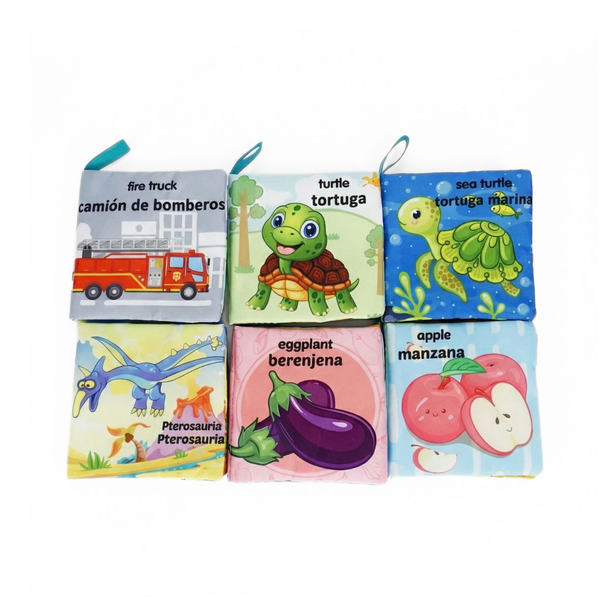 GENERICO - Libros Sensorial de Tela con Textura Educativo para Bebés