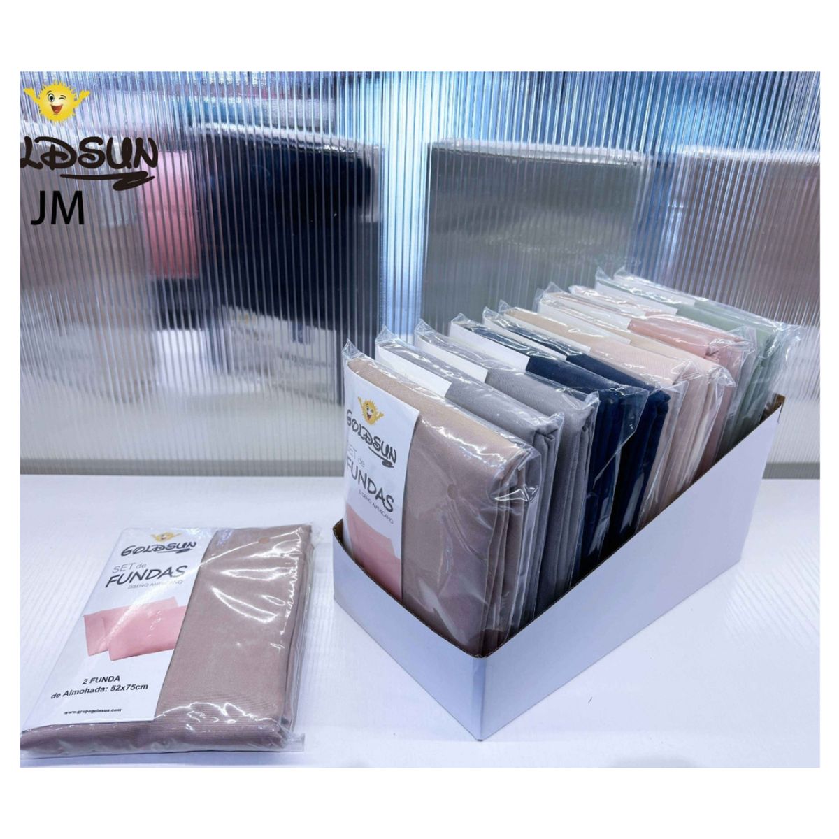 CUTE - SET DE FUNDAS DE ALMOHADAS GOLDSUN 1 PAR