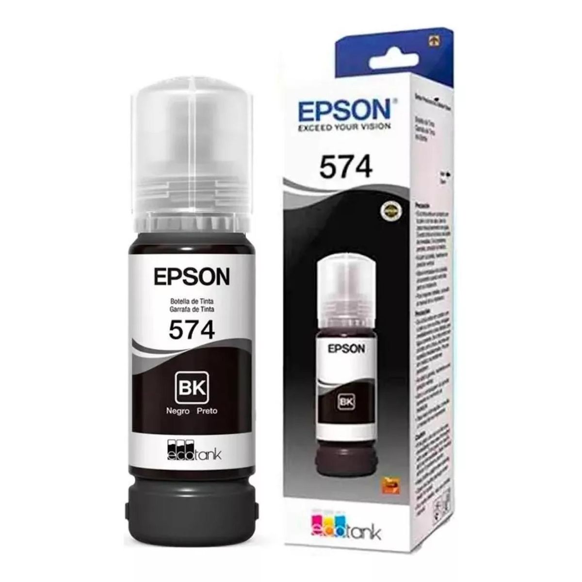 EPSON - Botella de tinta EPSON Negra T574