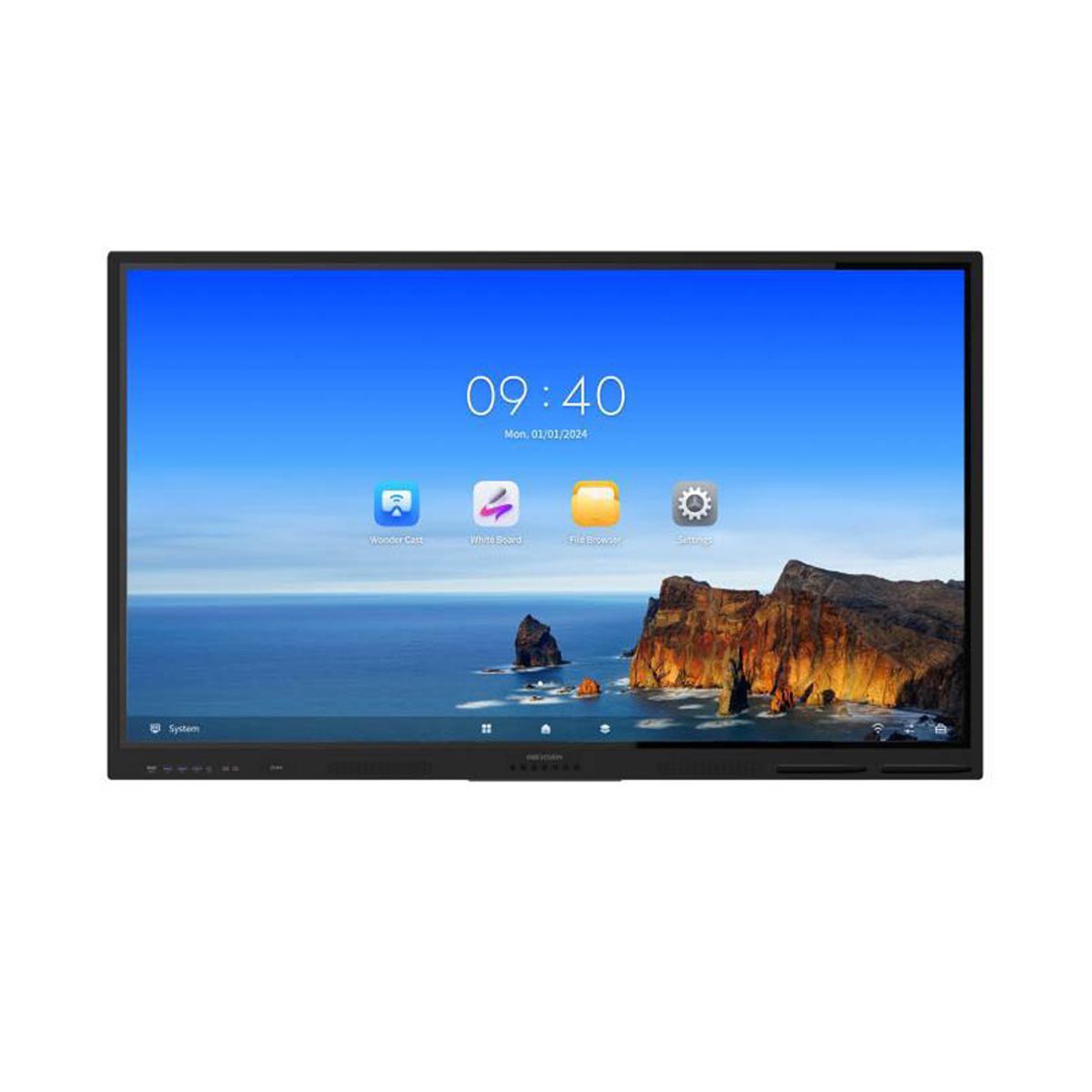 HIKVISION - Monitor Interactivo Hikvision De 65" Con Pantalla Lcd Retroiluminada Y Calidad Visual Exce