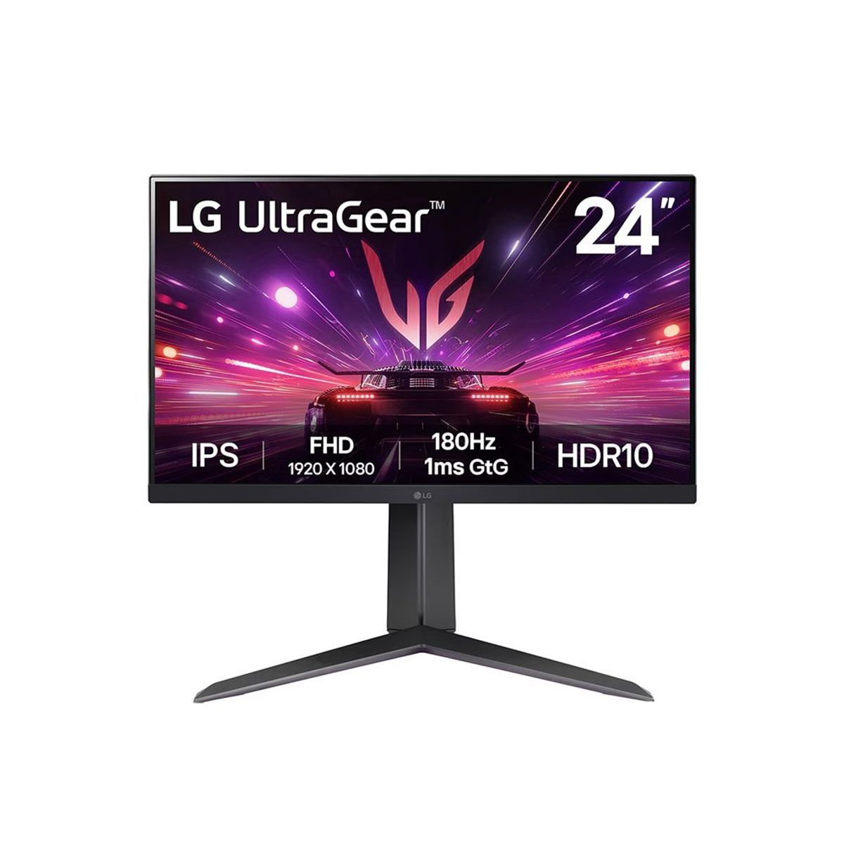 LG - Monitor Gaming Lg Ultragear 24" Full Hd Ips 180Hz, 1Ms, Freesync/G-Sync, Hdmi Y Displaypor