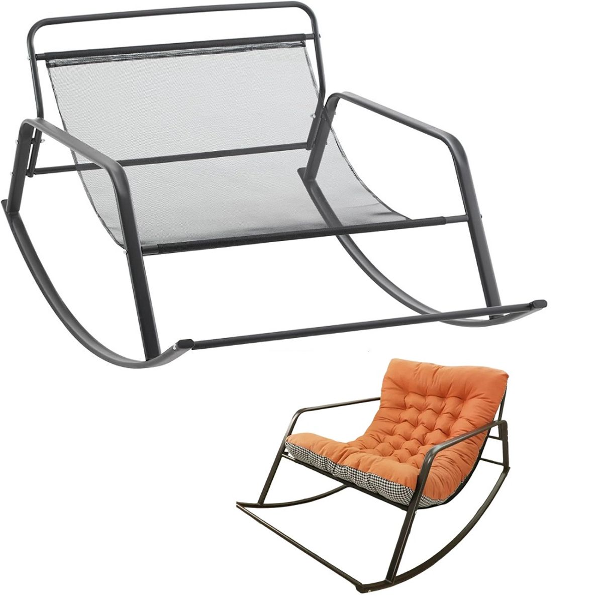 GENERICO - Sillon mecedora sofa para terraza 2 personas capacidad 120 Kg