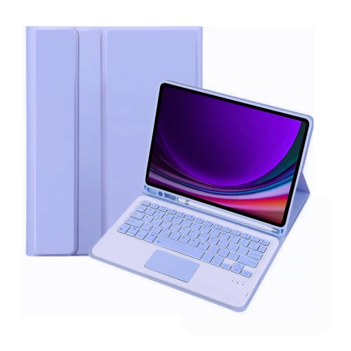 CASE - CASE CON TECLADO Para iPad 11 (A16) 2025 11va Gen COLOR LILA