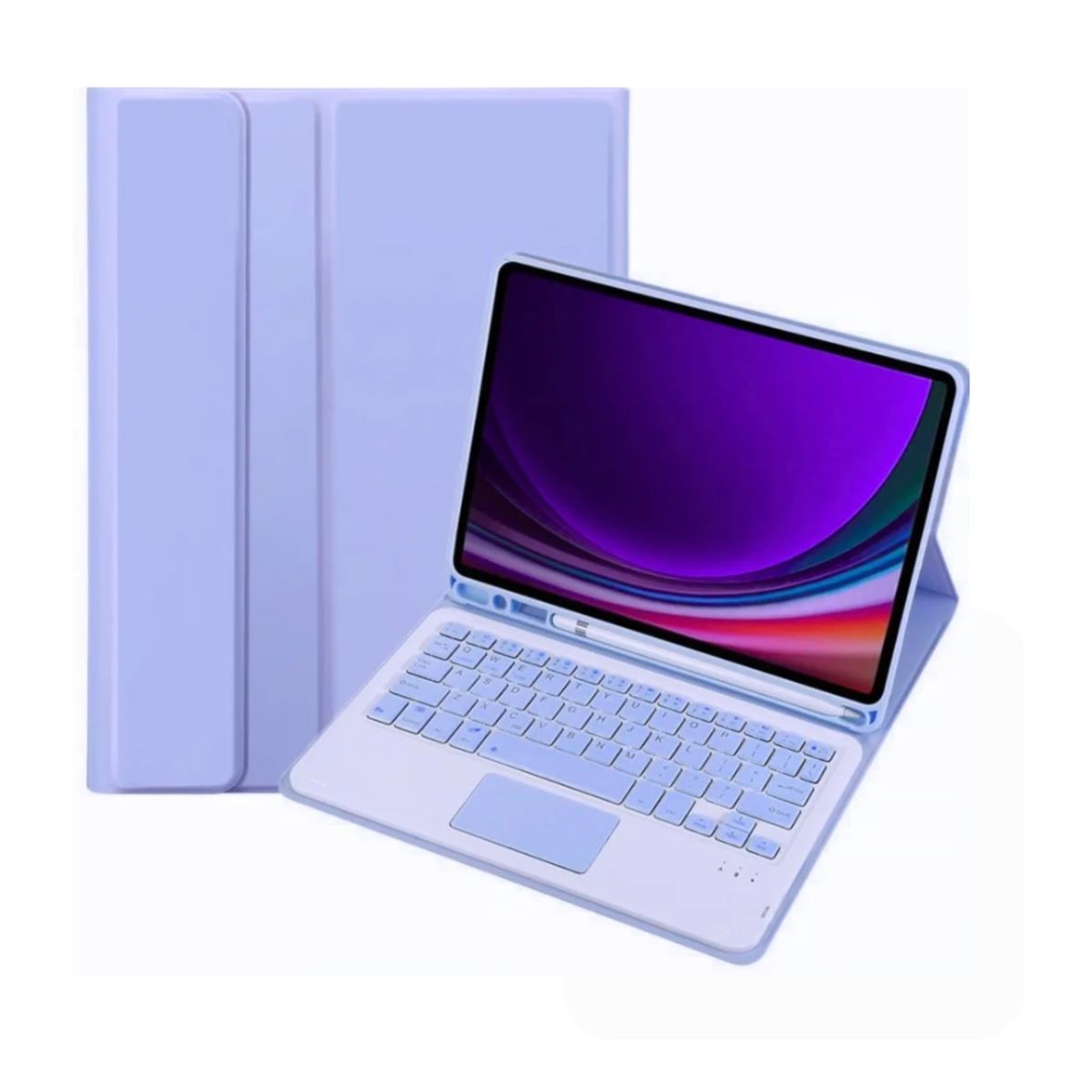 CASE - CASE CON TECLADO Para iPad 11 (A16) 2025 11va Gen COLOR LILA