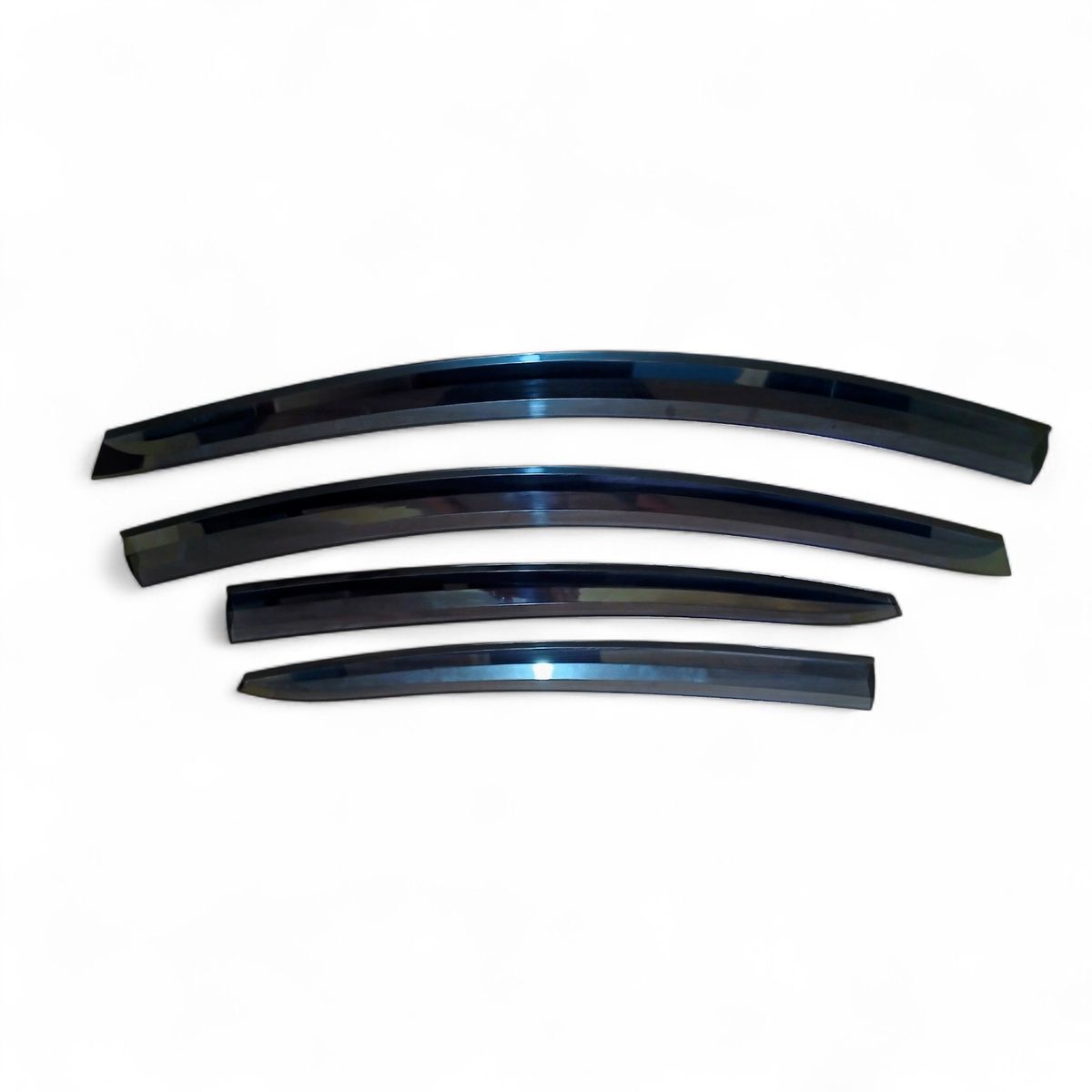 GENERICO - correlluvias negro smoke hiunday accent 2011 - 2019 4 piezas.