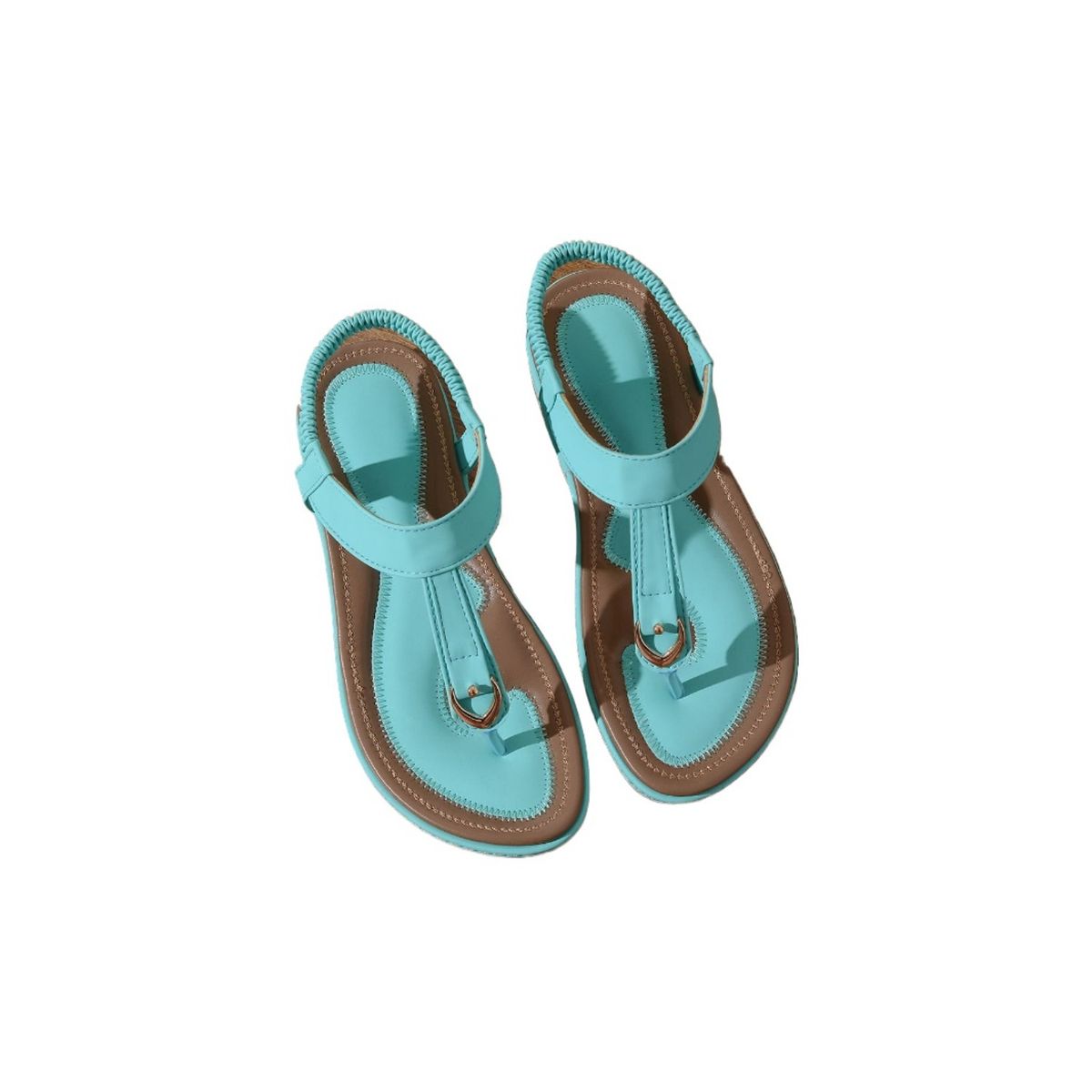 TIOZONEY - Sandalias planas con suela blanda