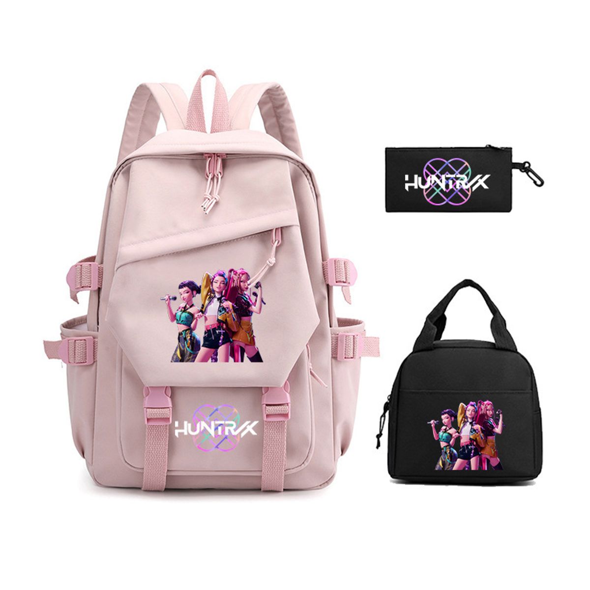 TIOZONEY - Juego de mochila escolar Kpop Las Guerreras K-pop Huntrix Cazadoras de demonios