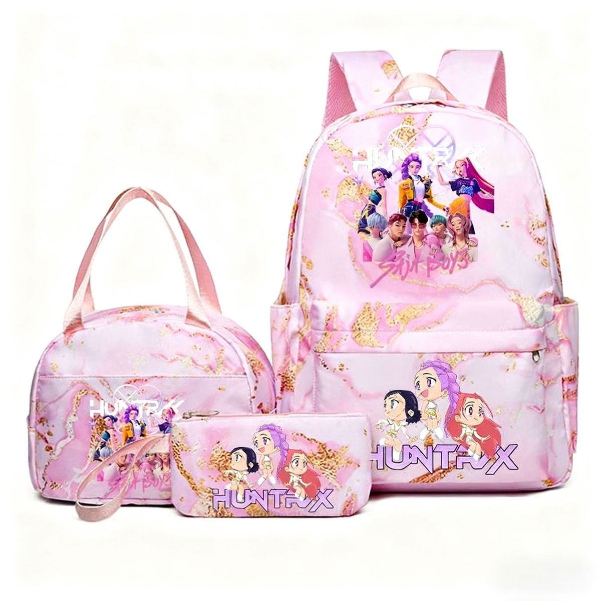 TIOZONEY - Juego de mochila escolar Kpop Las Guerreras K-pop Huntrix Cazadoras de demonios