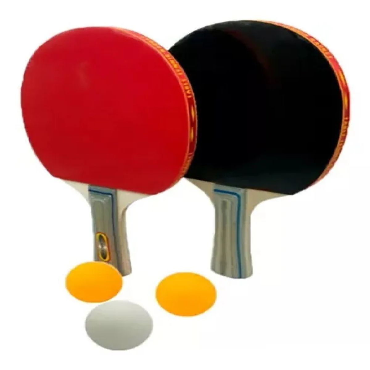 GENERICO - Tenis de mesa y Juego de 2 Raquetas + 3 pelotas de Ping Pong