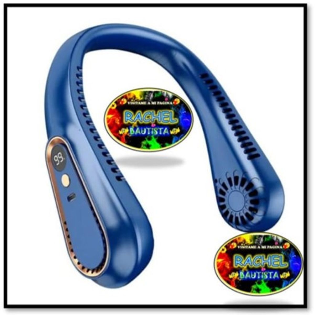 GENERICO - Ventilador portátil del cuello sin aspas  recargable por USB