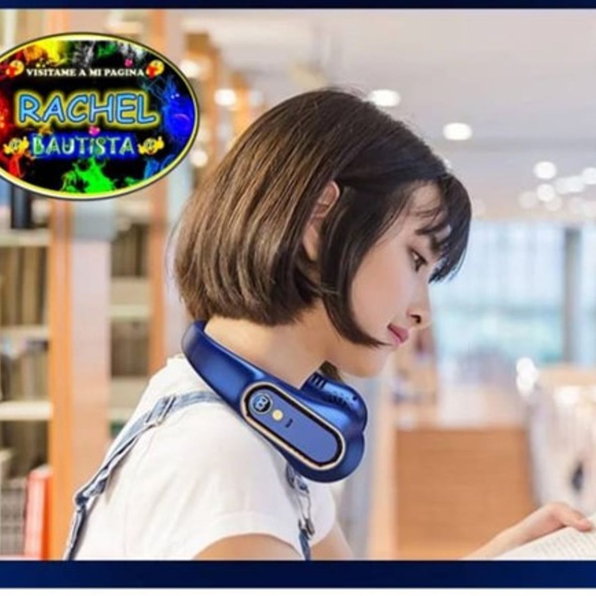 GENERICO - Ventilador portátil del cuello sin aspas  recargable por USB