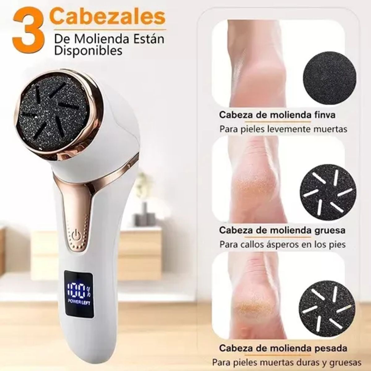 U BUY - Removedor De Callos Eléctrico Para Pies Con Vacío