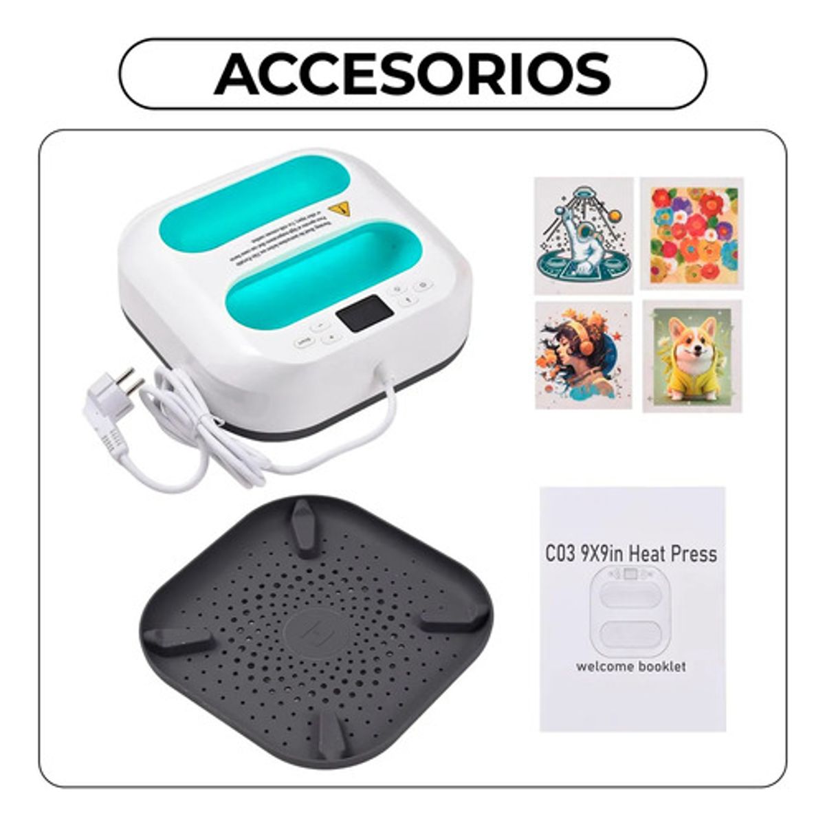 U BUY - Plancha Multiusos Transfer Sublimación Parche Para Camiseta