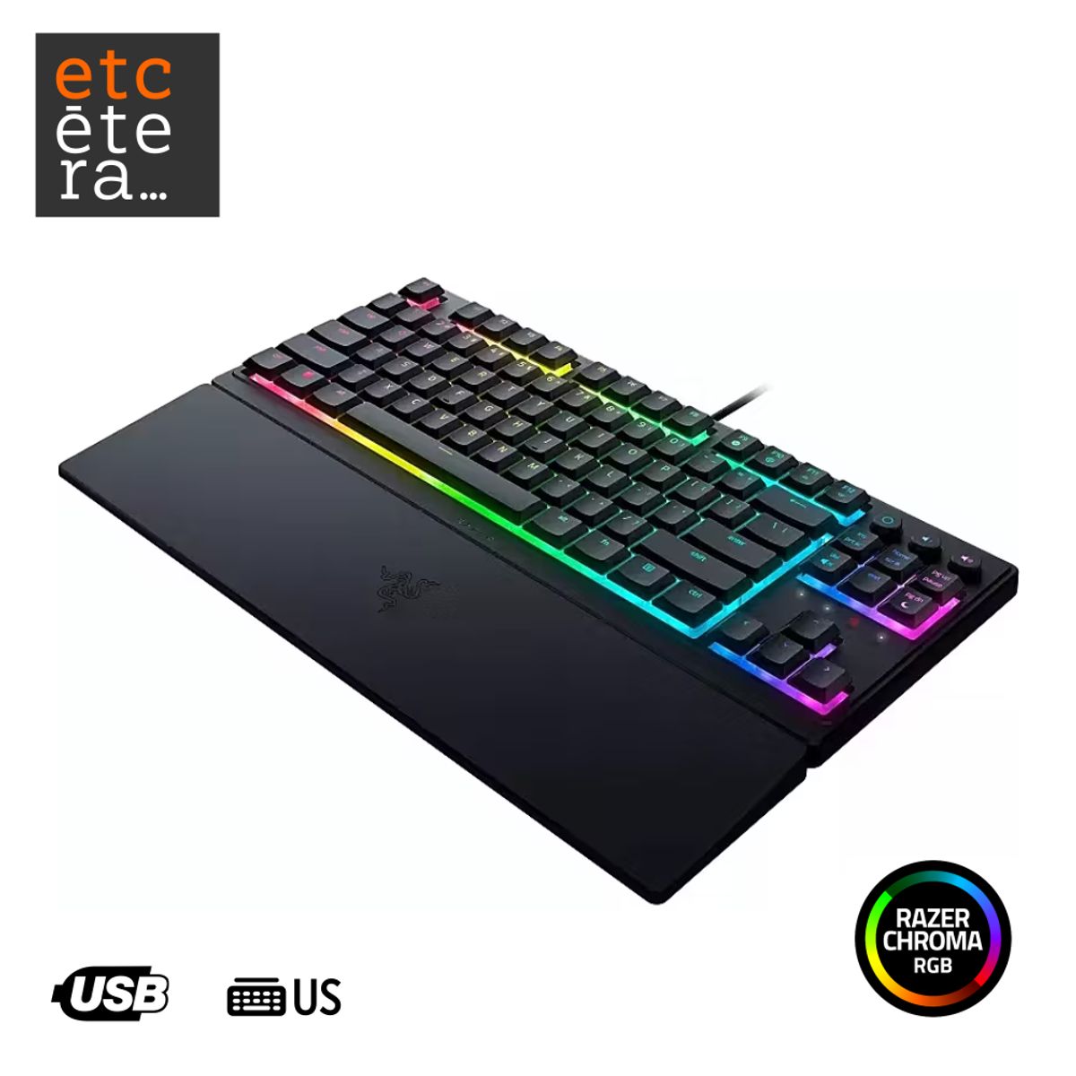 RAZER - Teclado gaming Razer Ornata V3 TKL US Chroma