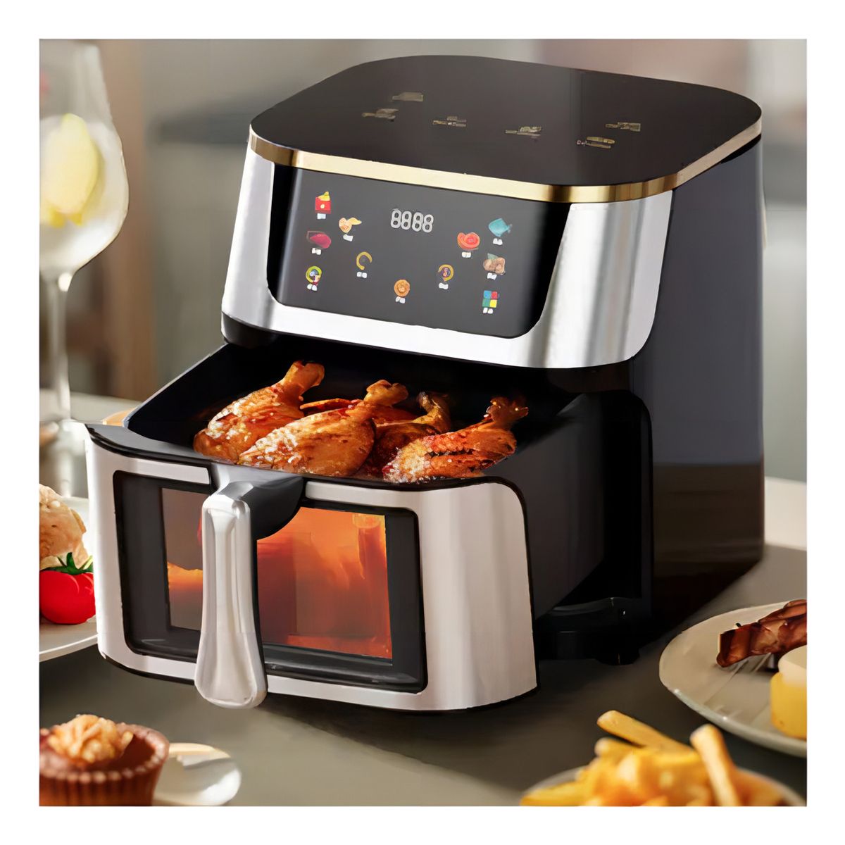 ANYHOGAR - Freidora De Aire Sin Aceite 12 Litros Familiar Air Fryer Dig