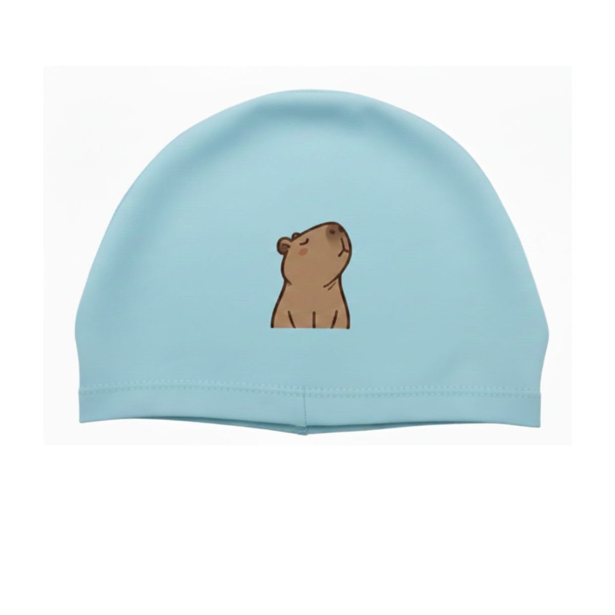 GENERICO - GORRO ELASTICO DE NATACIÓN  NIÑOS- TURQUESA CAPIBARA