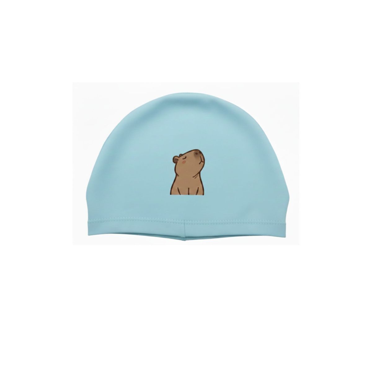 GENERICO - GORRO ELASTICO DE NATACIÓN  NIÑOS- TURQUESA CAPIBARA