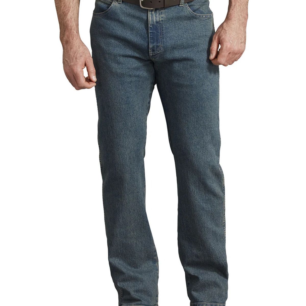 DICKIES - PANTALON JEAN DICKIES  5 BOLSILLOS FLEX HOMBRE -TEÑIDO CAQUI