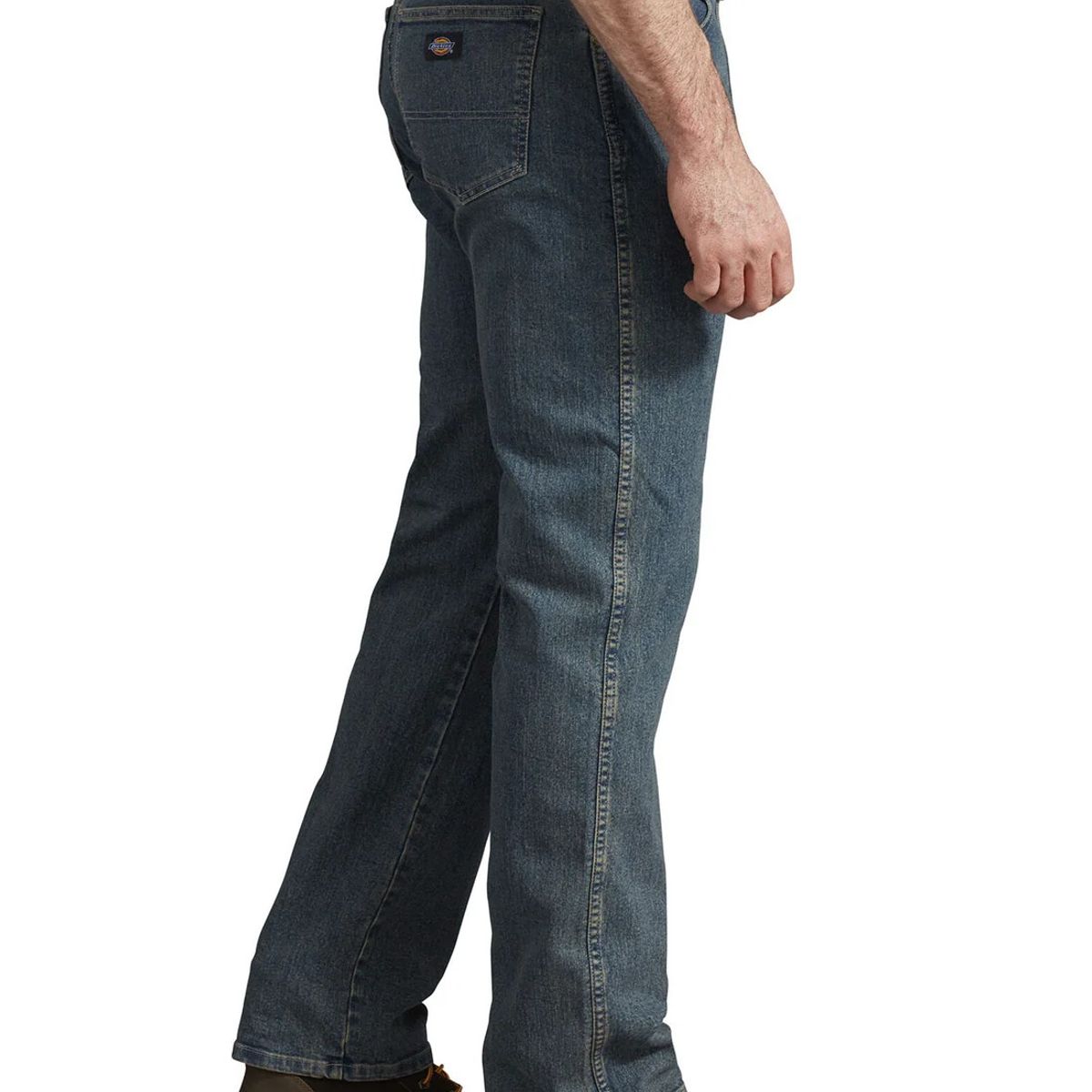 DICKIES - PANTALON JEAN DICKIES  5 BOLSILLOS FLEX HOMBRE -TEÑIDO CAQUI