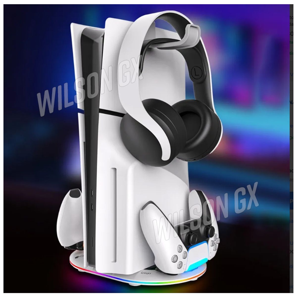 GENERICO - Base De Carga Dual Y Refrigeración Rgb Cooler Play 5 Slim