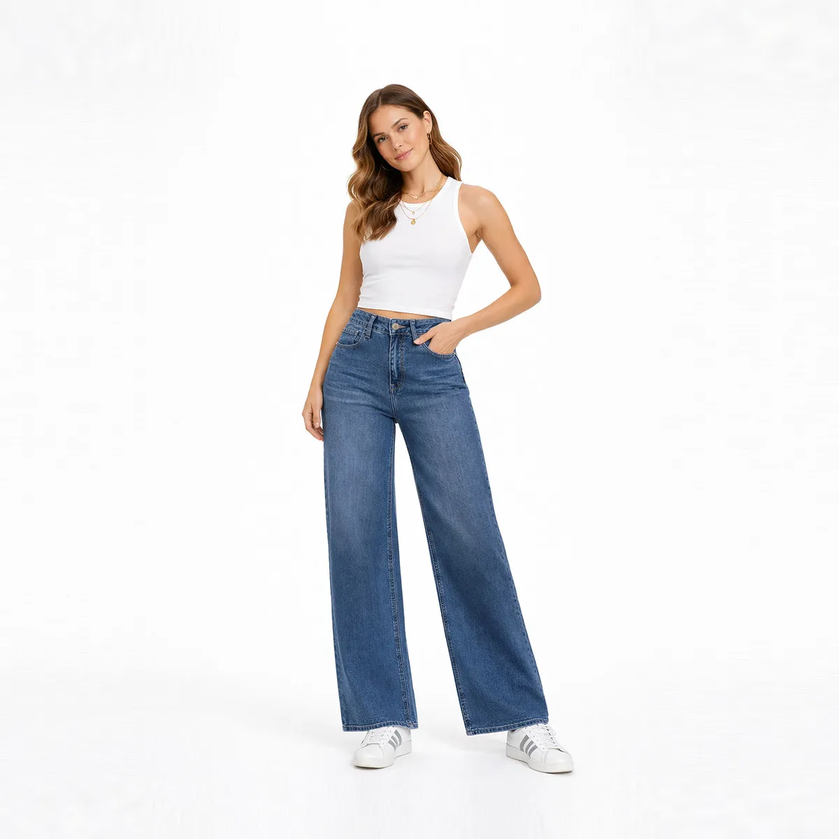 COTTON'S JEANS - JEAN WIDE LEG PARA MUJER COTTONS JEANS ALIA