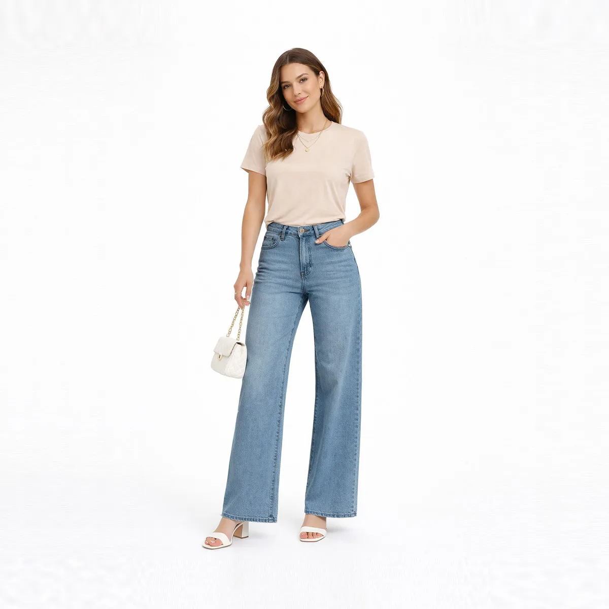 COTTON'S JEANS - JEAN WIDE LEG PARA MUJER COTTONS JEANS ALIA