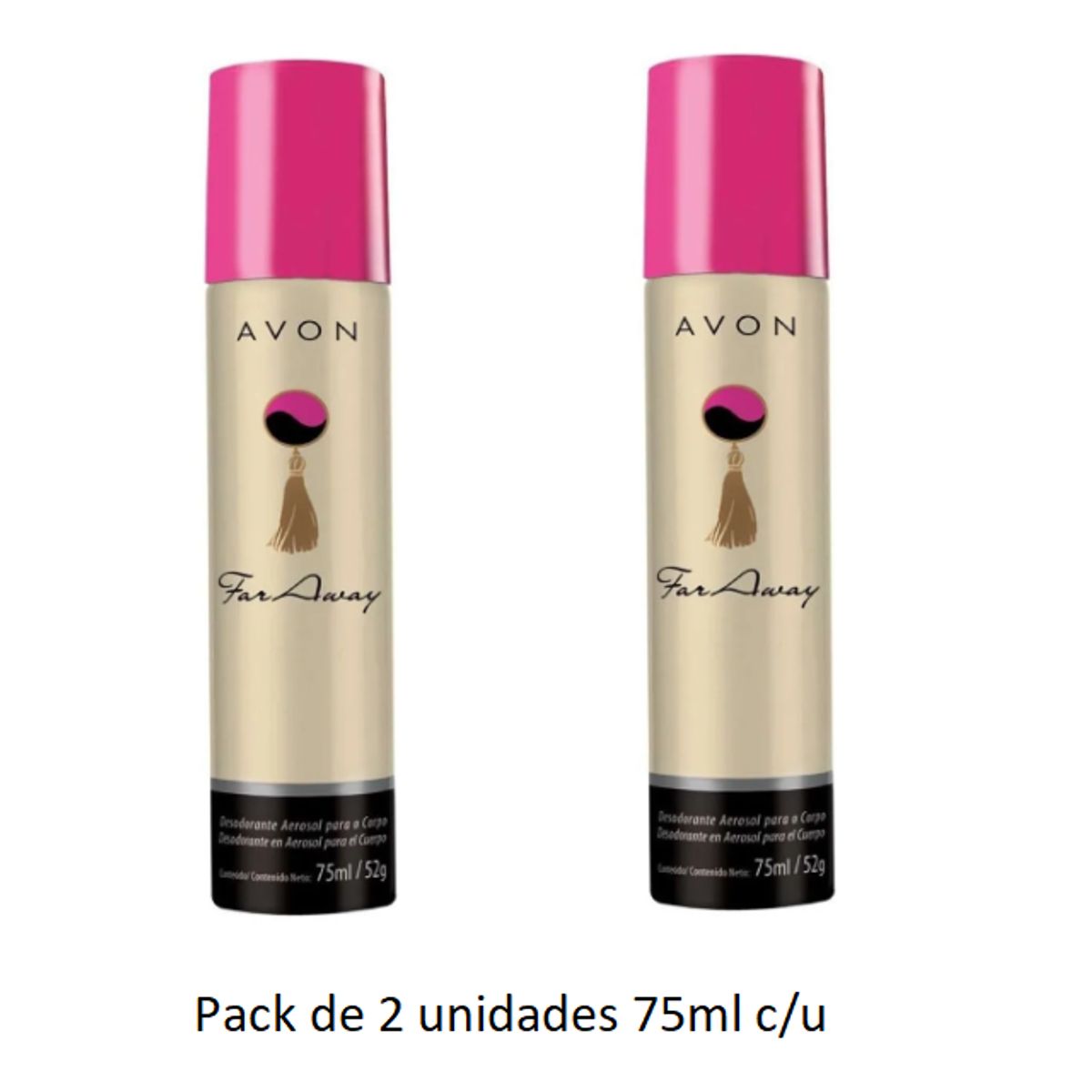AVON - Avon - Desodorante aerosol Far Away 75ml Pack 2 unidades