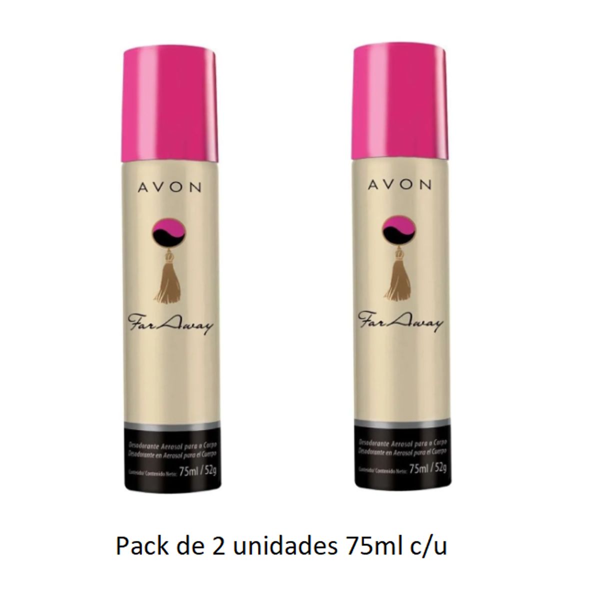 AVON - Avon - Desodorante aerosol Far Away 75ml Pack 2 unidades