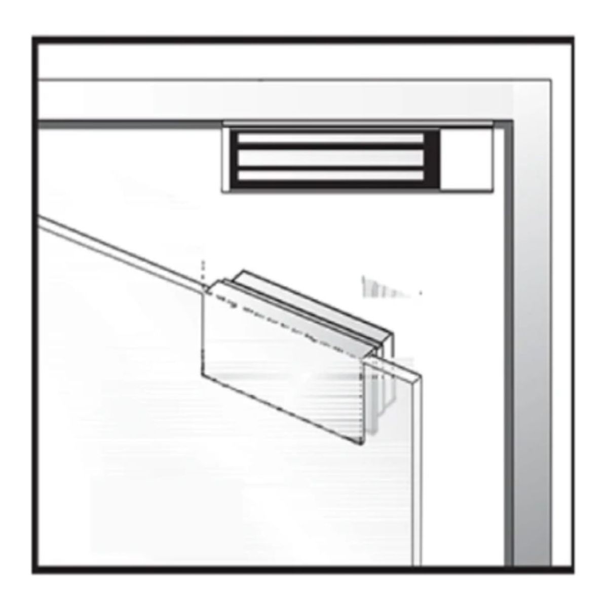 GENERICO - Soporte Tipo U ZKTeco para Cerradura ZK-LMB-280U