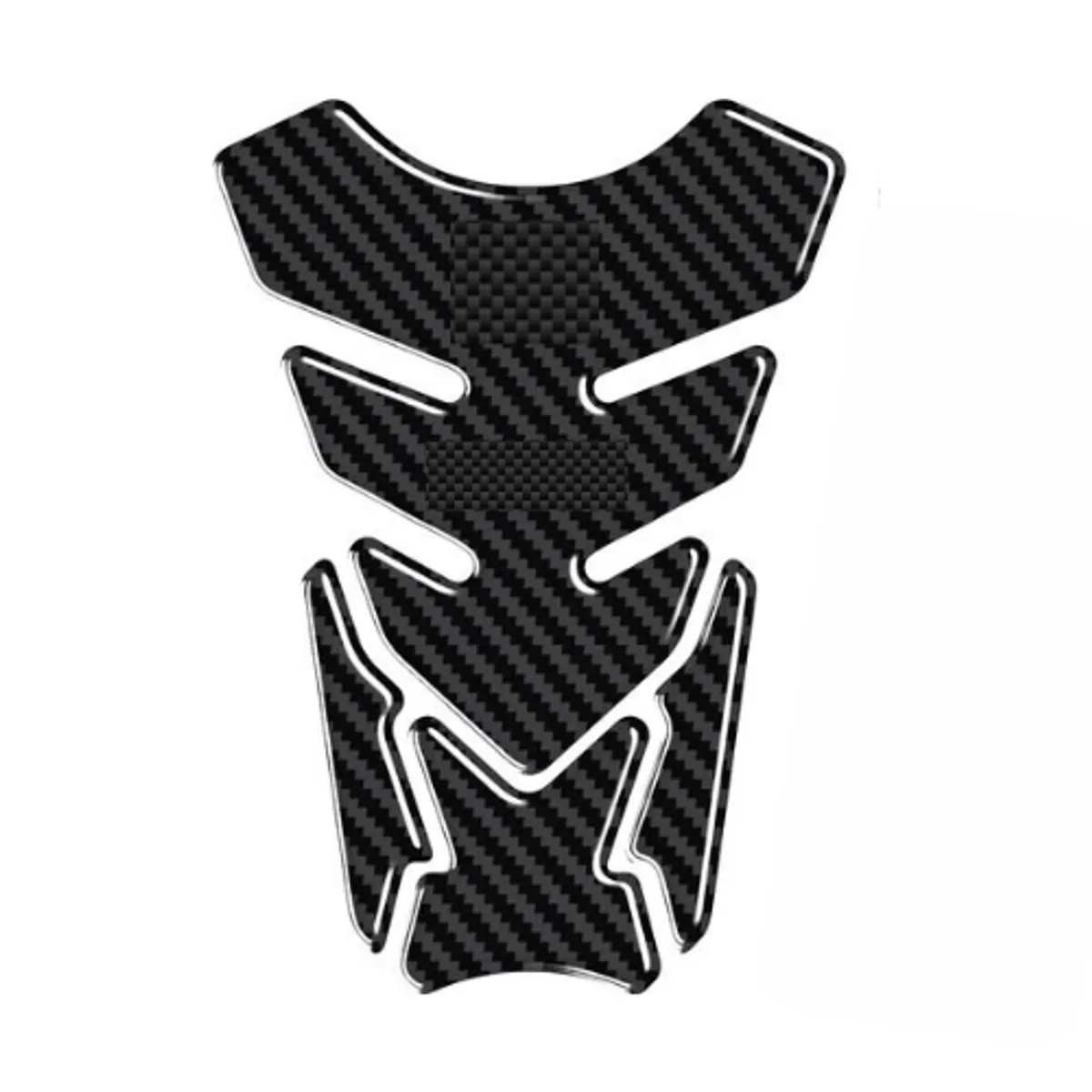 GENERICO - STICKER TANQUE LATEX FIBRA DE CARBONO 4PCS