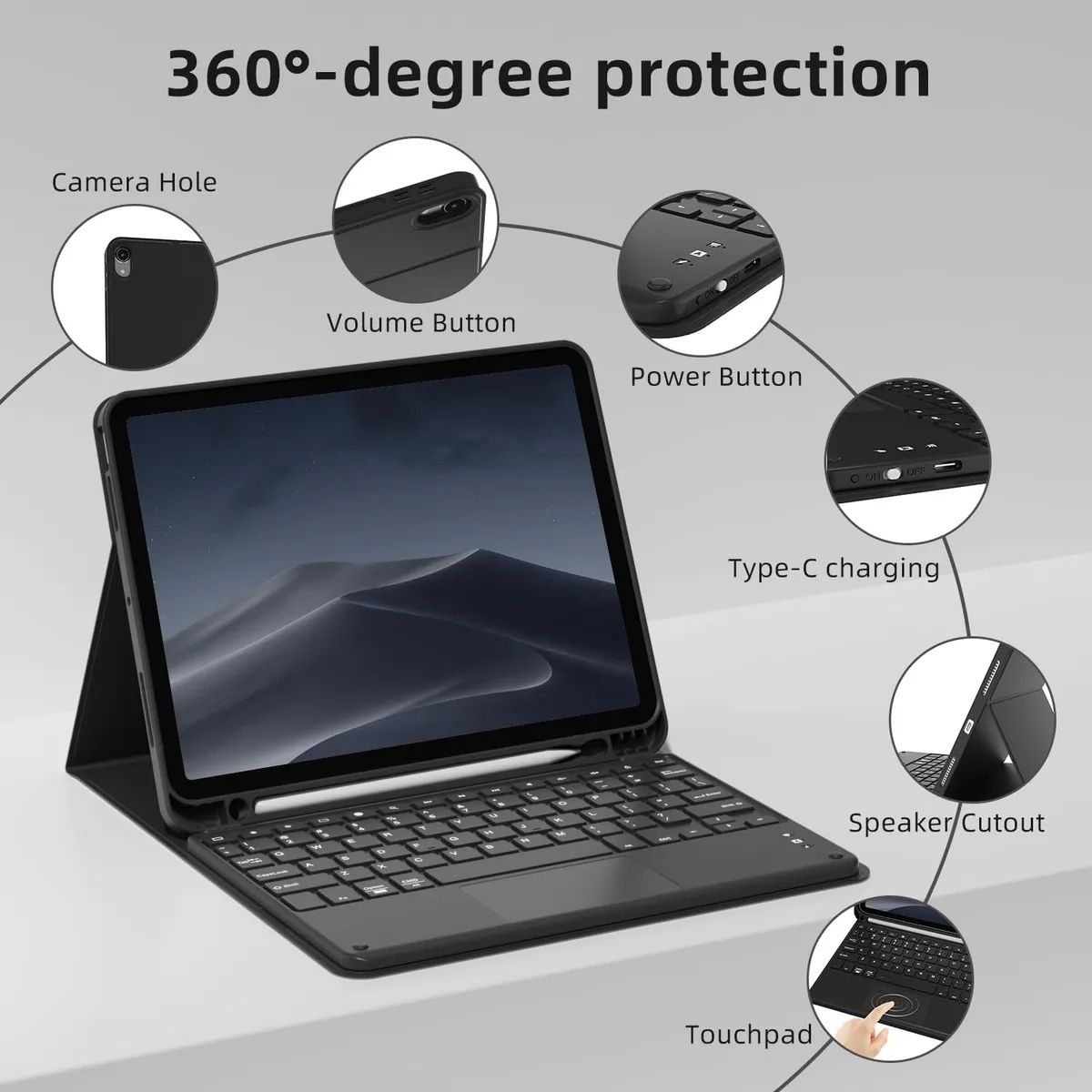 GENERICO - Funda Case Ipad 11 A16 2025 Con Teclado