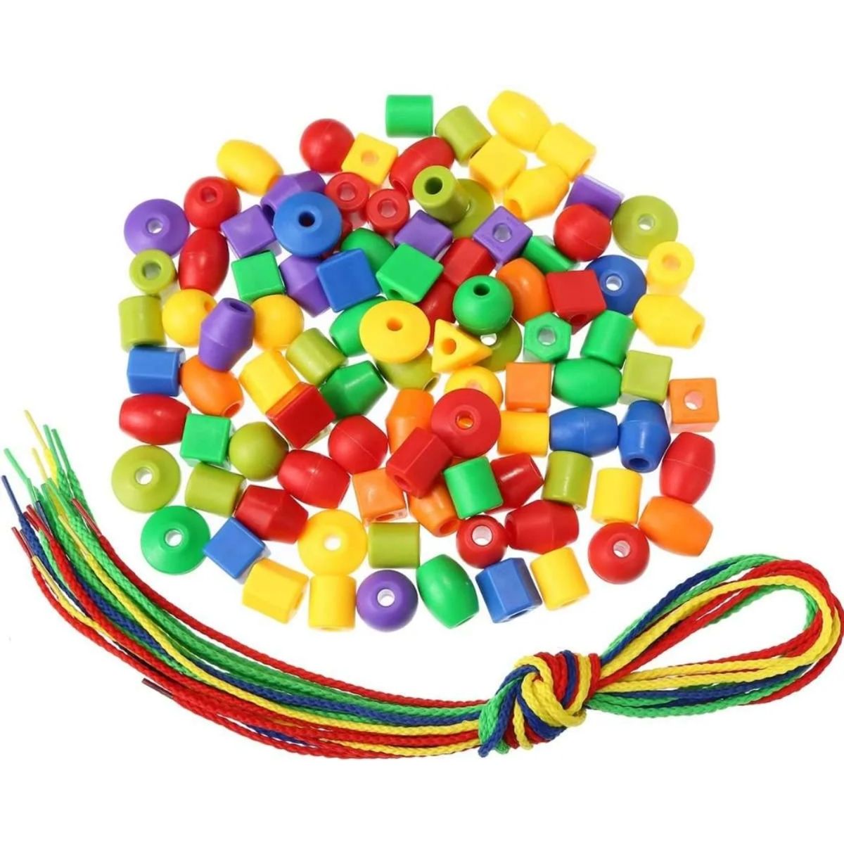 GENERICO - Bloques Conectores de Cuentas con Pasador Juego Didáctico