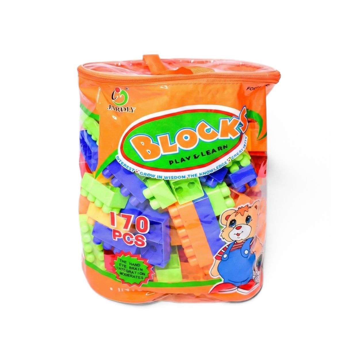 GENERICO - Bolsa de Grandes Bloques Playgo de Construcción 170 Piezas