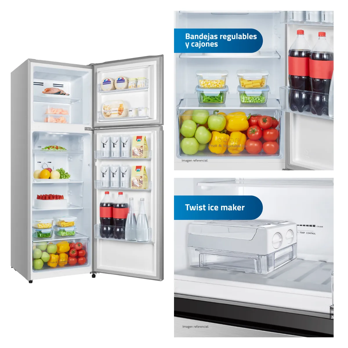 INDURAMA - Refrigeradora INDURAMA RI-389I 246 LT 130W – Croma