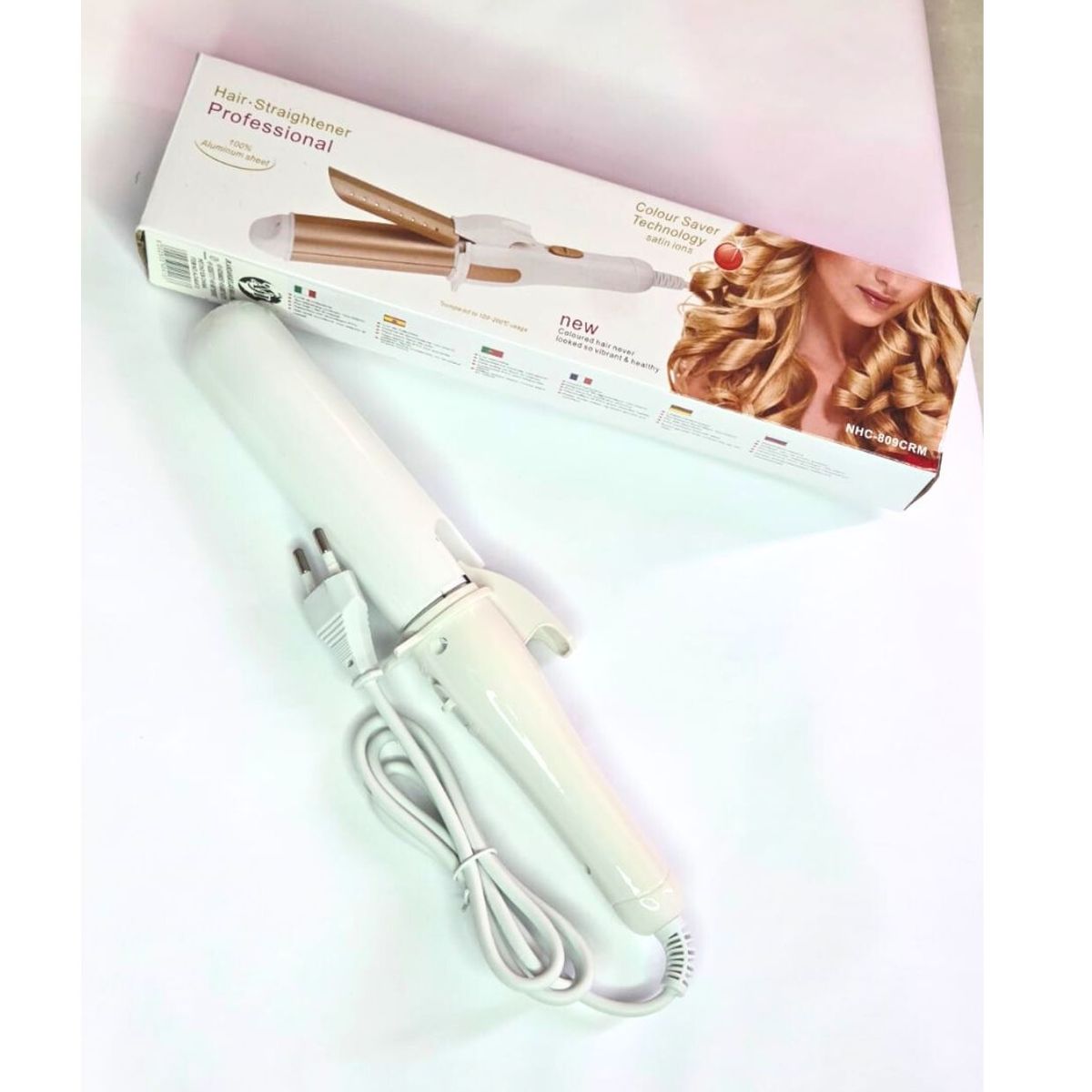 GENERICO - RIZADOR DE PELO 2 EN 1- BLANCO