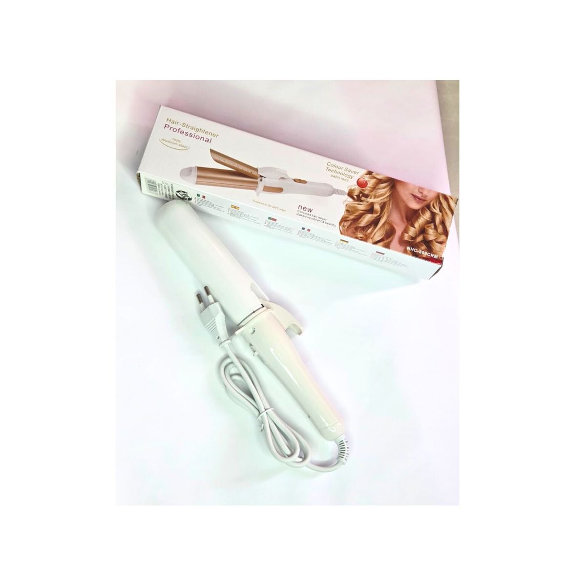 GENERICO - RIZADOR DE PELO 2 EN 1- BLANCO