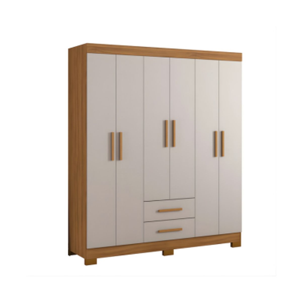 LOAGO - ROPERO 6 PUERTAS 2 CAJONES NT-5130